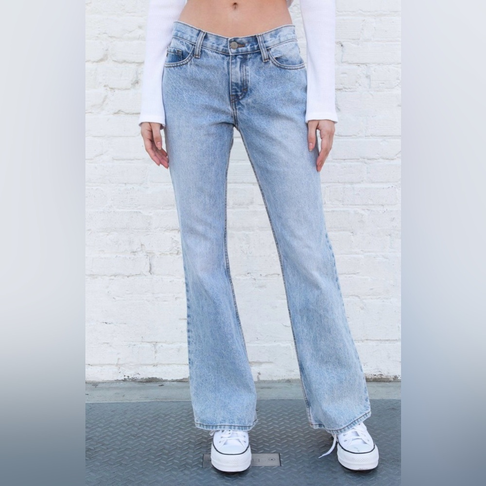 Brandy Melville low rise flare jeans brand new with tags.